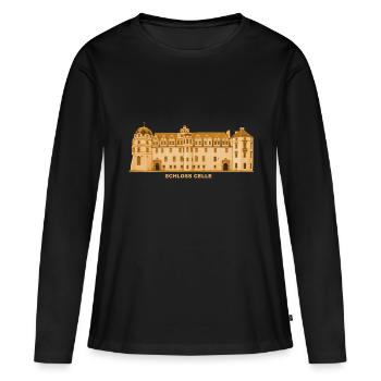 Château de Celle Renaissance Baroque Basse-Saxe - T-shirt manches longues Premium bio Femme - noir - Devant - Julia (174cm)