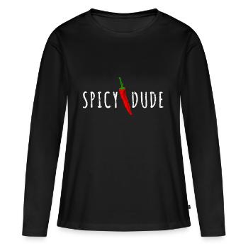 Spicy Dude - Women's Premium Organic Long Sleeve Shirt - black - Front - Julia (174cm)