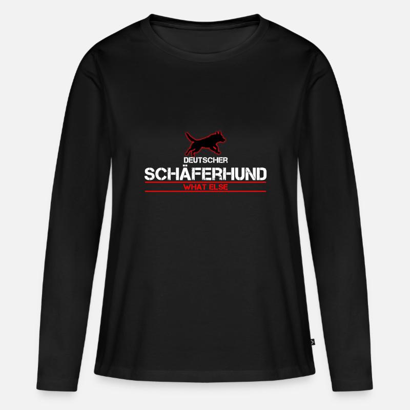 DSH What else - Frauen Premium Bio Langarmshirt - Schwarz