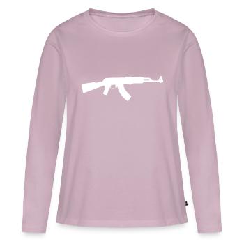 AK-47 - Frauen Premium Bio Langarmshirt - Altrosa - Vorne - Julia (174cm)