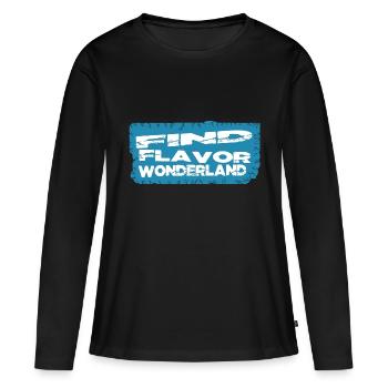 Idées de cadeaux d’anniversaire découvertes inattendues - T-shirt manches longues Premium bio Femme - noir - Devant - Julia (174cm)