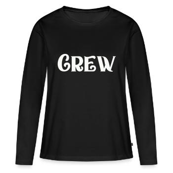 équipage - T-shirt manches longues Premium bio Femme - noir - Devant - Julia (174cm)