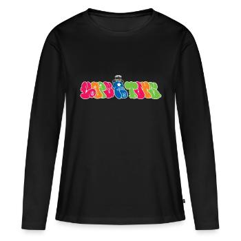 ACAB graffiti Cops are Toys - Frauen Premium Bio Langarmshirt - Schwarz - Vorne - Julia (174cm)