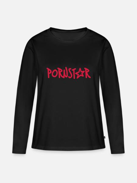 Pornstar - Frauen Premium Bio Langarmshirt - Schwarz