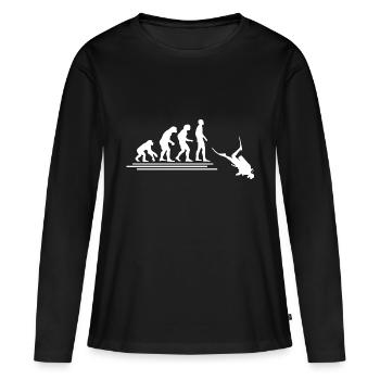 Diving Dive Dive - Women's Premium Organic Long Sleeve Shirt - black - Front - Julia (174cm)