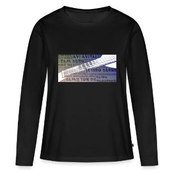 Mandolinenspieler - Frauen Premium Bio Langarmshirt - Schwarz - Vorne - Julia (174cm)