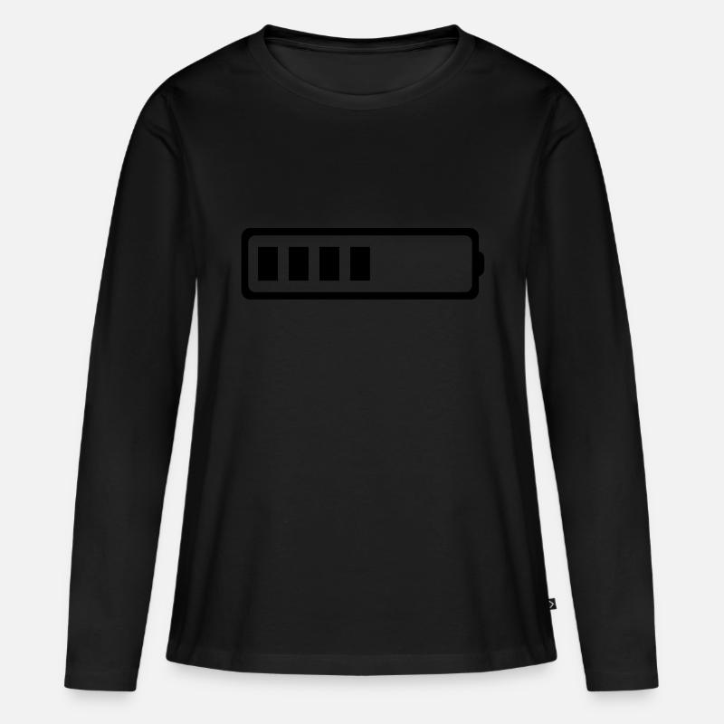 BATTERY 4 BATONS - Women's Premium Organic Long Sleeve Shirt - black