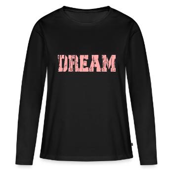 Rêve - T-shirt manches longues Premium bio Femme - noir - Devant - Julia (174cm)