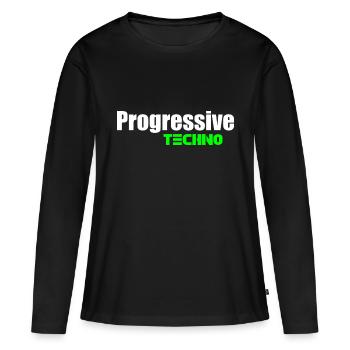 Progressive techno - Women's Premium Organic Long Sleeve Shirt - black - Front - Julia (174cm)