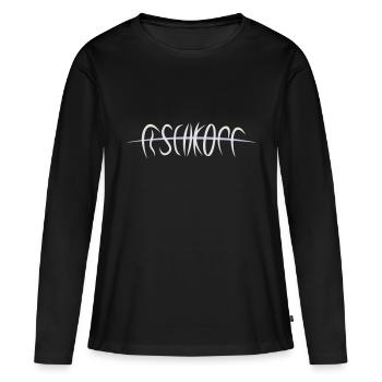 Fischkopf - Frauen Premium Bio Langarmshirt - Schwarz - Vorne - Julia (174cm)