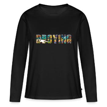 Bboying Breakdance - Frauen Premium Bio Langarmshirt - Schwarz - Vorne - Julia (174cm)
