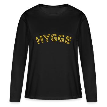 Hygge Scandinavian Lifestyle - Women's Premium Organic Long Sleeve Shirt - black - Front - Julia (174cm)