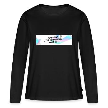 Le freinage n’est pas bon pour les pneus - T-shirt manches longues Premium bio Femme - noir - Devant - Julia (174cm)