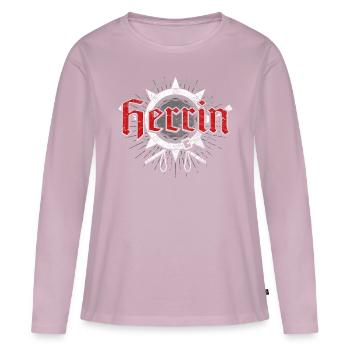 Erotisches Fetisch Erotik BDSM Herrin Geschenk - Frauen Premium Bio Langarmshirt - Altrosa - Vorne - Julia (174cm)