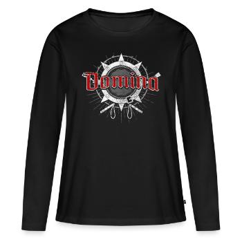 Erotic Fetish Erotic BDSM Cadeau Femdom - T-shirt manches longues Premium bio Femme - noir - Devant - Julia (174cm)
