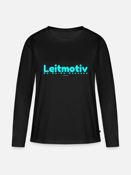 Leitmotiv - Frauen Premium Bio Langarmshirt - Schwarz