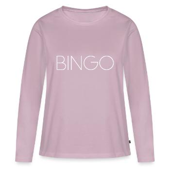 bingo - Women's Premium Organic Long Sleeve Shirt - dusky pink - Front - Julia (174cm)