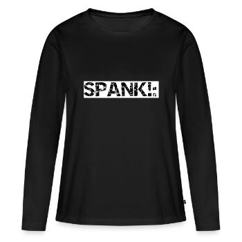 Fesser - T-shirt manches longues Premium bio Femme - noir - Devant - Julia (174cm)
