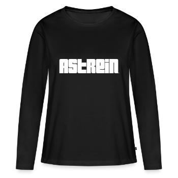 REFROIDIR. Design cool, tendance et nouveau par #DM - T-shirt manches longues Premium bio Femme - noir - Devant - Julia (174cm)