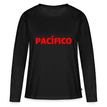 friedlich Spanisch Sprache - Frauen Premium Bio Langarmshirt - Schwarz - Vorne - Julia (174cm)