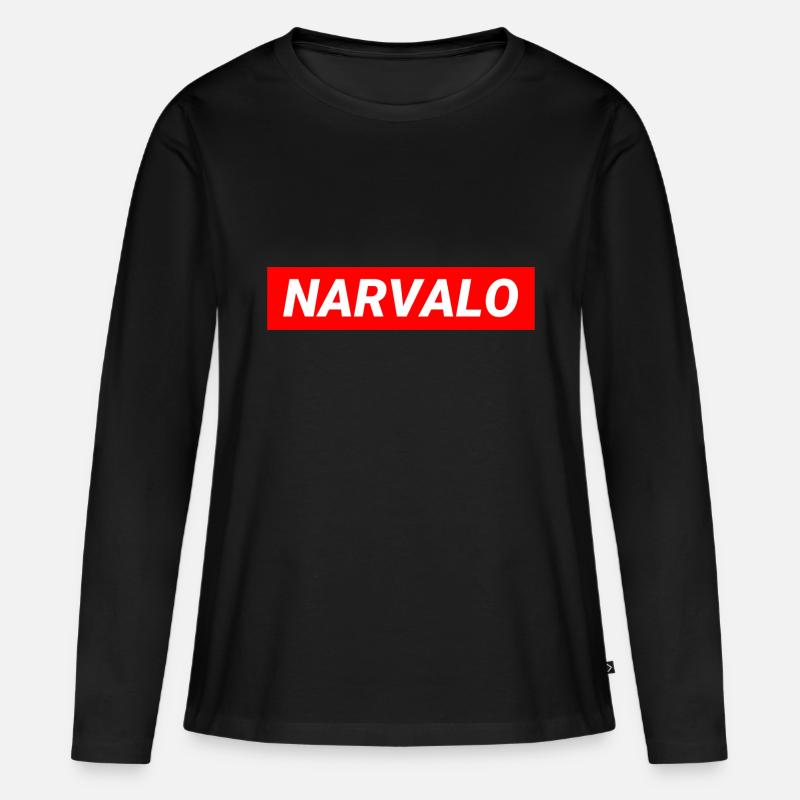 Narvalo Grenoble - Maglia a maniche lunghe ecologica premium da donna - nero