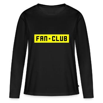 Fan Club - T-shirt manches longues Premium bio Femme - noir - Devant - Julia (174cm)