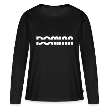 Domina ou maîtresse bdsm - T-shirt manches longues Premium bio Femme - noir - Devant - Julia (174cm)