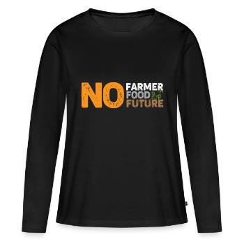 Farmer Farming Farmer Tractor Farm - Women's Premium Organic Long Sleeve Shirt - black - Front - Julia (174cm)