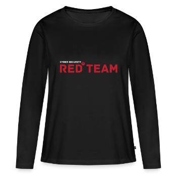 Cyber Security Red Team Hacking Hackers - T-shirt manches longues Premium bio Femme - noir - Devant - Julia (174cm)