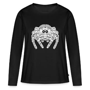 Araignées Araignées Araignées Animaux horreur Halloween - T-shirt manches longues Premium bio Femme - noir - Devant - Julia (174cm)