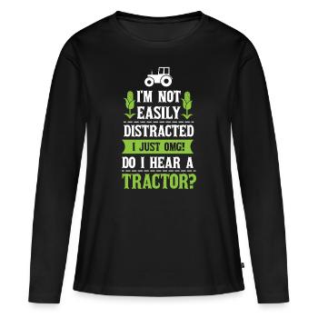 Farmer farmer - Women's Premium Organic Long Sleeve Shirt - black - Front - Julia (174cm)