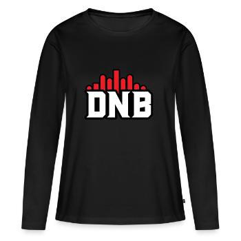 DNB Drum and Bass Dubstep gift - Women's Premium Organic Long Sleeve Shirt - black - Front - Julia (174cm)