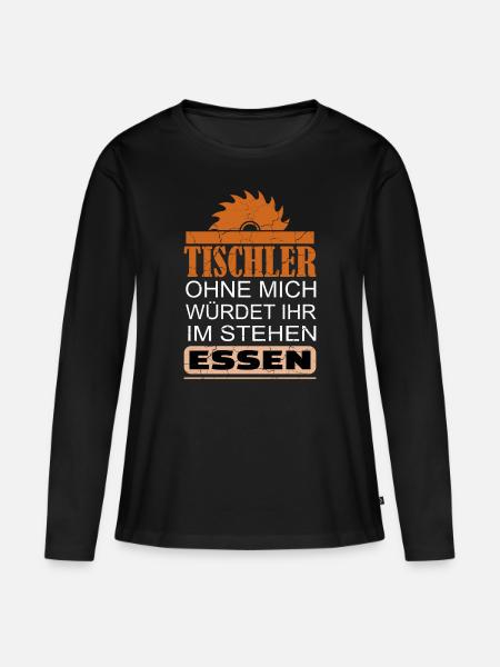 Tischler - Frauen Premium Bio Langarmshirt - Schwarz