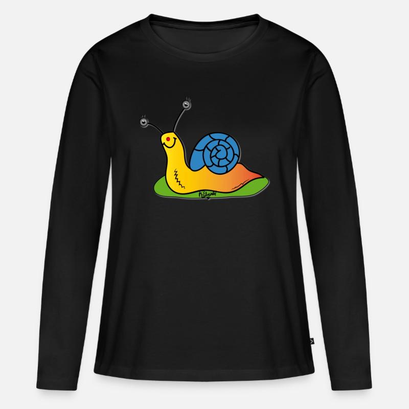 slug - Women's Premium Organic Long Sleeve Shirt - black