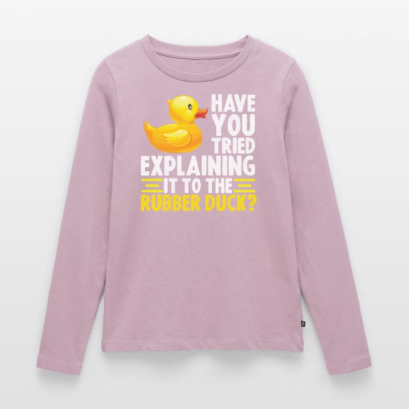 Debug Duck Debugging Rubber Duck Women's Premium Organic Long Sleeve Shirt