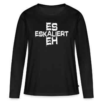 Es Eskaliert Eh Party Club Junggesellenabschied - Frauen Premium Bio Langarmshirt - Schwarz - Vorne - Julia (174cm)