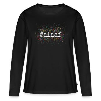 Alaaf Karneval Köln Kölner Konfetti Kölle #alaaf - Frauen Premium Bio Langarmshirt - Schwarz - Vorne - Julia (174cm)