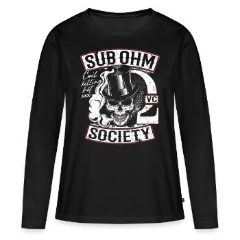 Sub Ohm Vape Club - T-shirt manches longues Premium bio Femme - noir - Devant - Julia (174cm)
