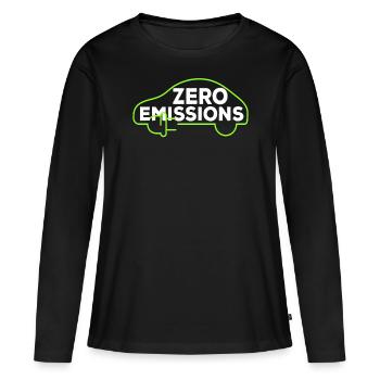 Electric Car Zero Emissions Electric Electric Car - Women's Premium Organic Long Sleeve Shirt - black - Front - Julia (174cm)