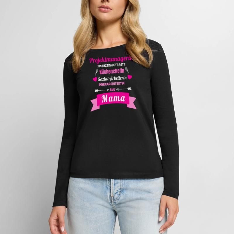 Multitasking Mama Muttertag Geschenk Sprüche Frauen Premium Bio Langarmshirt