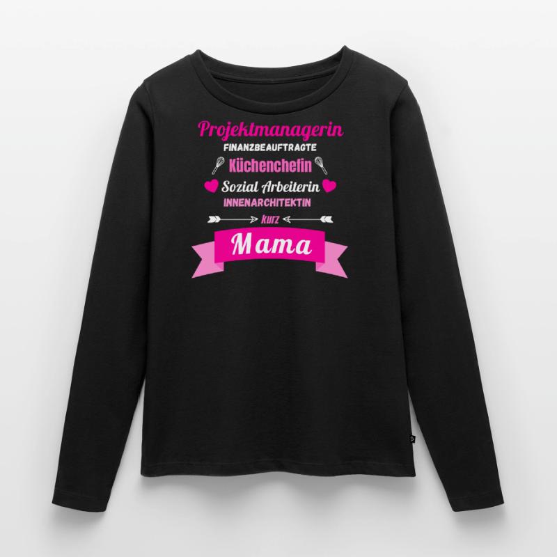 Multitasking Mama Muttertag Geschenk Sprüche Frauen Premium Bio Langarmshirt