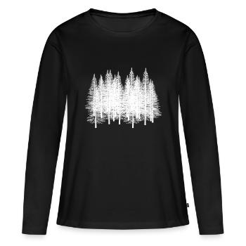 Forest Forests Forest Forest Gift Idea Camping - Women's Premium Organic Long Sleeve Shirt - black - Front - Julia (174cm)