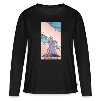 Tarot Card of the Dreamers for Magical Dreamer - Women's Premium Organic Long Sleeve Shirt - black - Front - Julia (174cm)