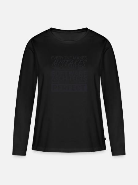 "Software Architect Perfect |Software Architektur" - Frauen Premium Bio Langarmshirt -