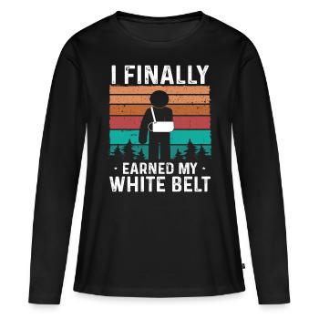 Bras cassé Surivor Se rétablir Bientôt Bras cassé - T-shirt manches longues Premium bio Femme - noir - Devant - Julia (174cm)