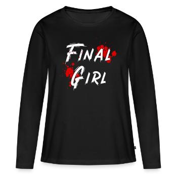 Survivants du film d’horreur Final Girl - T-shirt manches longues Premium bio Femme - noir - Devant - Julia (174cm)