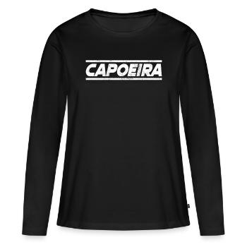 Capoeira - T-shirt manches longues Premium bio Femme - noir - Devant - Julia (174cm)