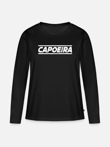 Capoeira - Frauen Premium Bio Langarmshirt - Schwarz