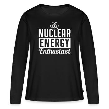Kernenergie Enthusiast Kernkraft Atomkraft - Frauen Premium Bio Langarmshirt - Schwarz - Vorne - Julia (174cm)