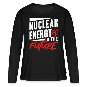 Kernenergie Ist Die Zukunft Atomkraft Kernkraft - Frauen Premium Bio Langarmshirt - Schwarz - Vorne - Julia (174cm)